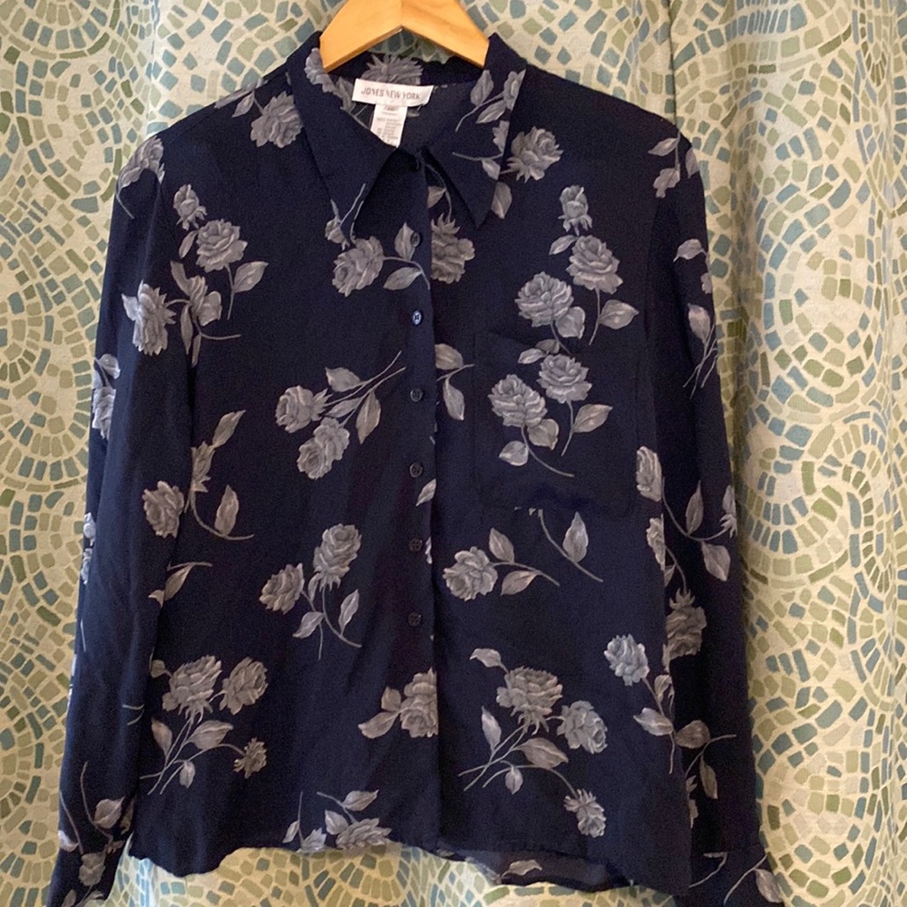 Jones New York Rose Blouse 10